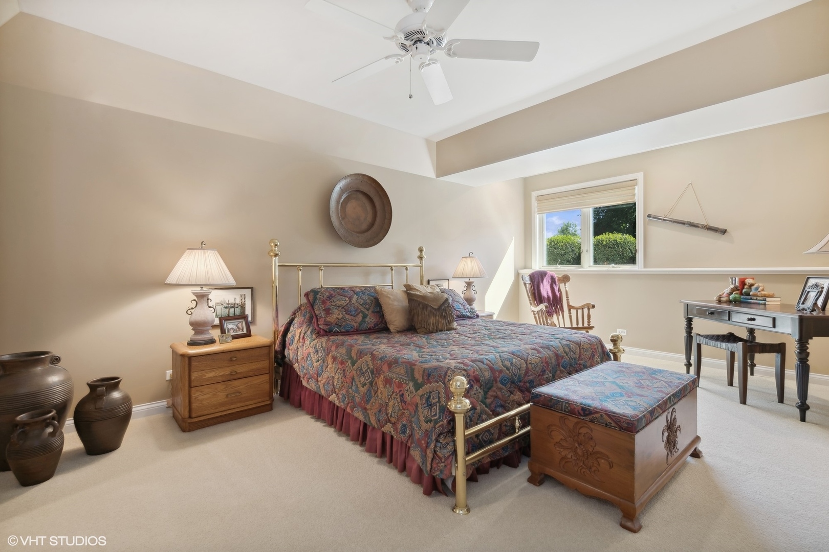 22258 North Foxtail Drive Kildeer, IL 60047 - Photo 22 of 50 a bedroom with a bed and a chandelier