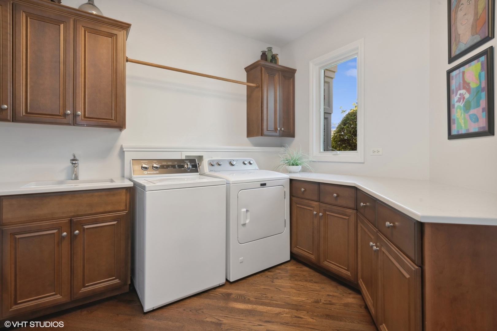 22258 North Foxtail Drive Kildeer, IL 60047 - Photo 30 of 50 a view of a kitchen with sink washer and dryer