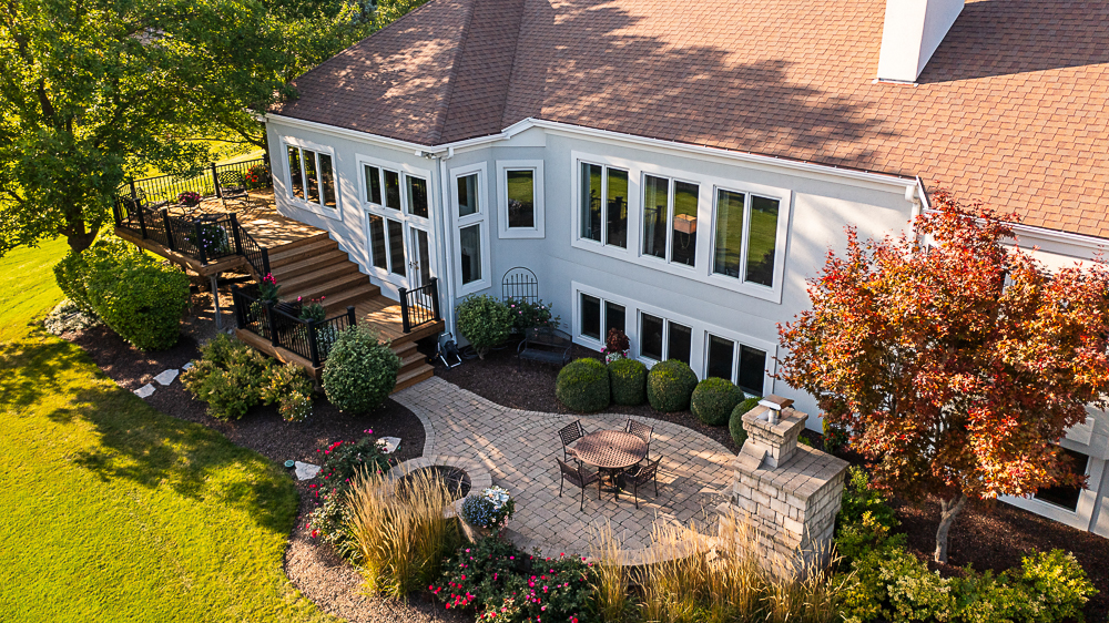 22258 North Foxtail Drive Kildeer, IL 60047 - Photo 44 of 50 a front view of a house with a yard and potted plants