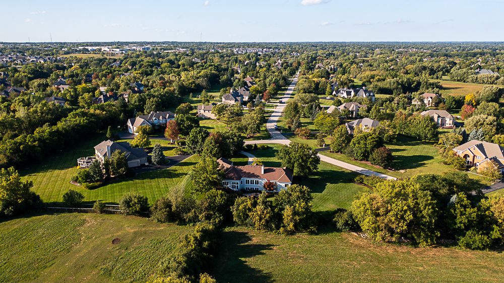 22258 North Foxtail Drive Kildeer, IL 60047 - Photo 50 of 50 an aerial view of residential houses with outdoor space