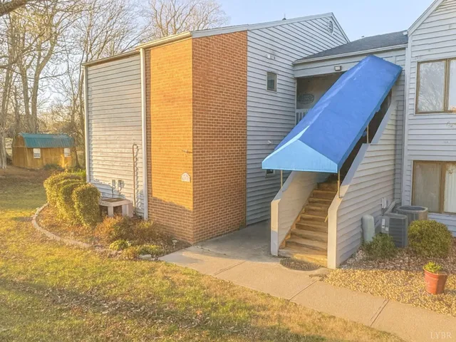 a backyard of a house