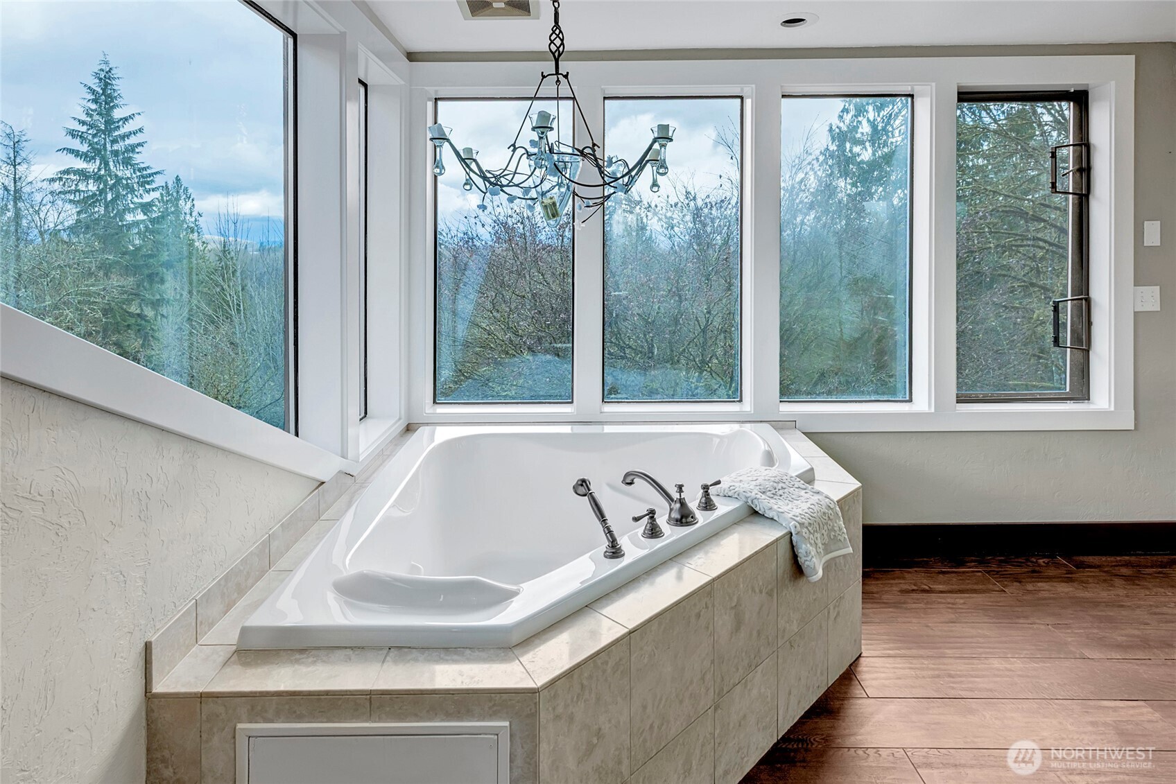 16121 High Bridge Road Monroe, WA 98272 - Photo 27 of 40 a bath tub sitting in front of a window