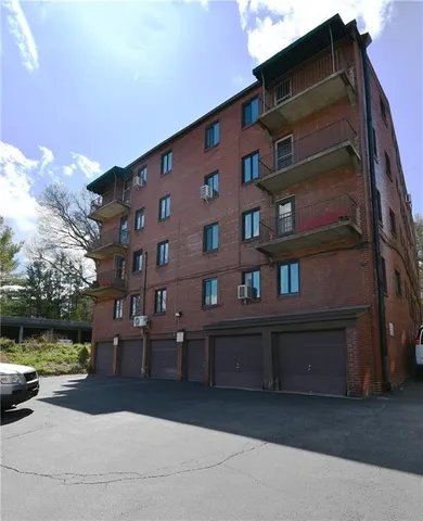 a front view of a building