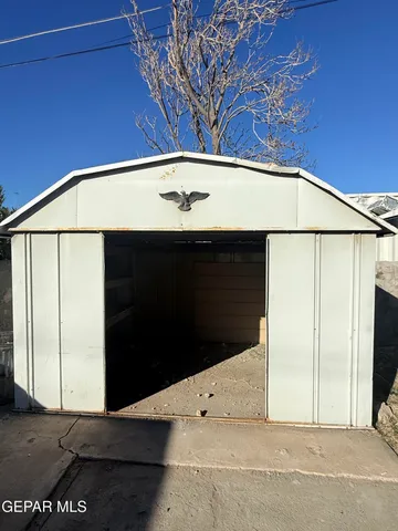 a view of a door of the house