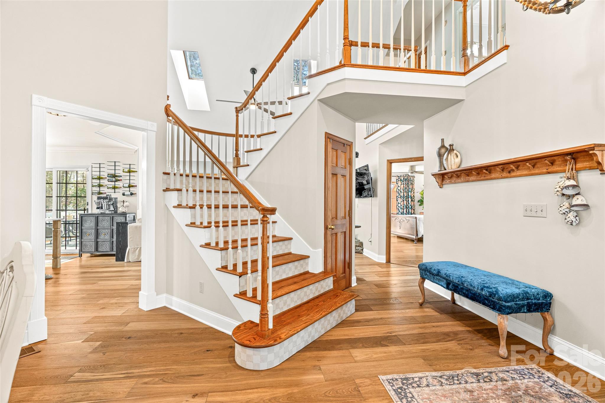 649 Upper Bailey Branch Road Mars Hill, NC 28754 - Photo 11 of 37 a view of entryway and hall with wooden floor