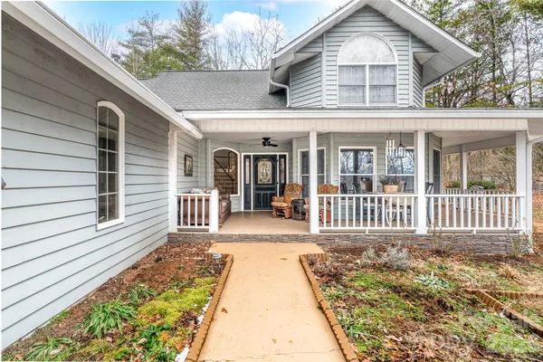 a view of a house with wooden floor