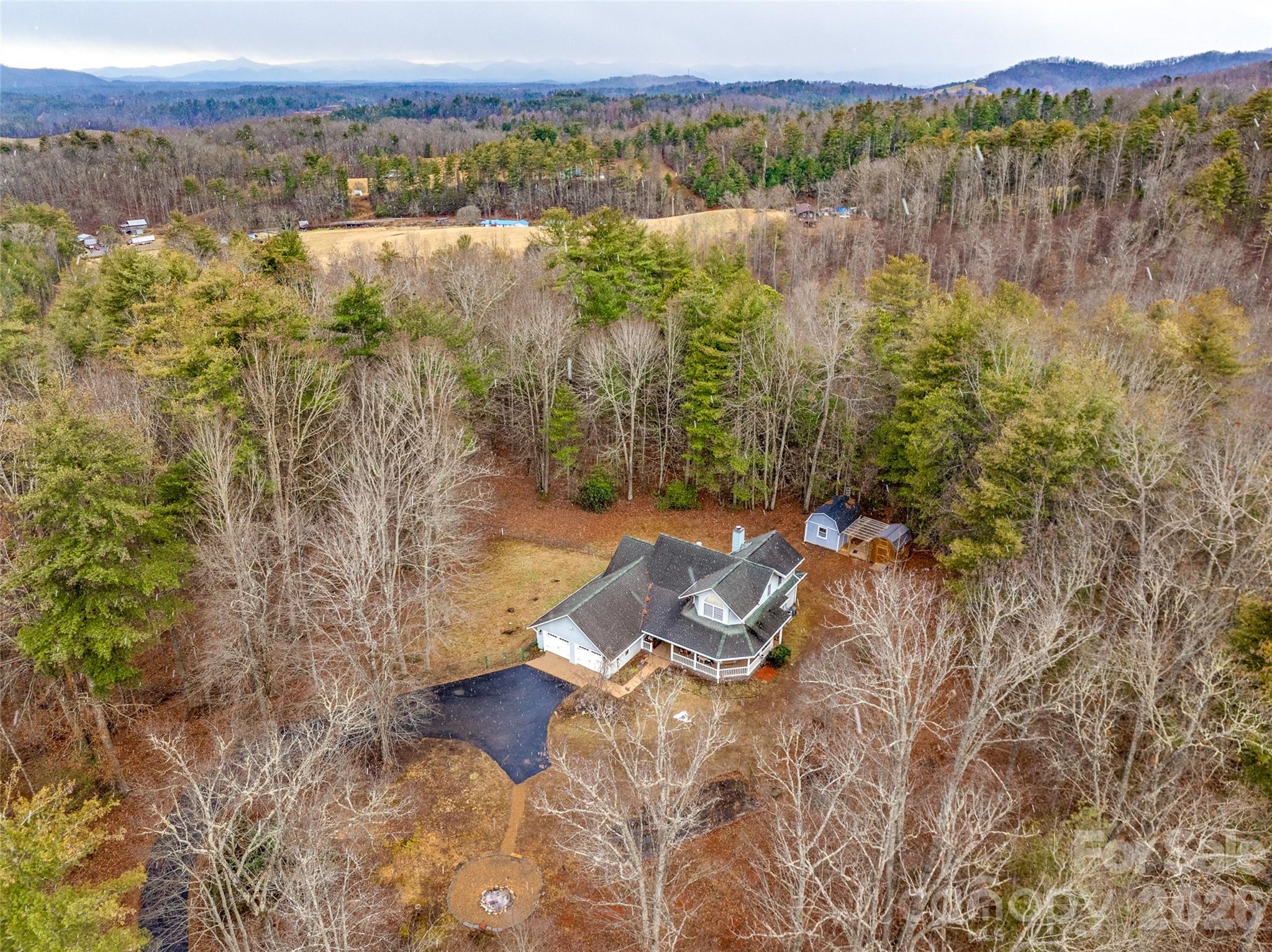 649 Upper Bailey Branch Road Mars Hill, NC 28754 - Photo 8 of 37 a view of lake with mountain
