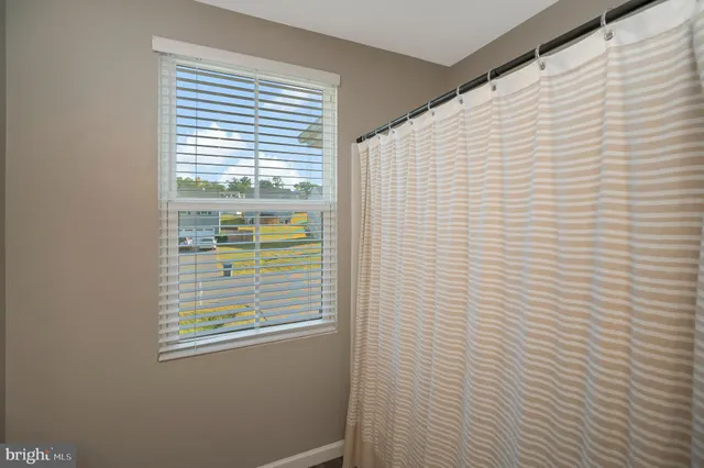 a bathroom with a window