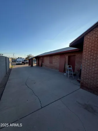 a view of outdoor space with seating