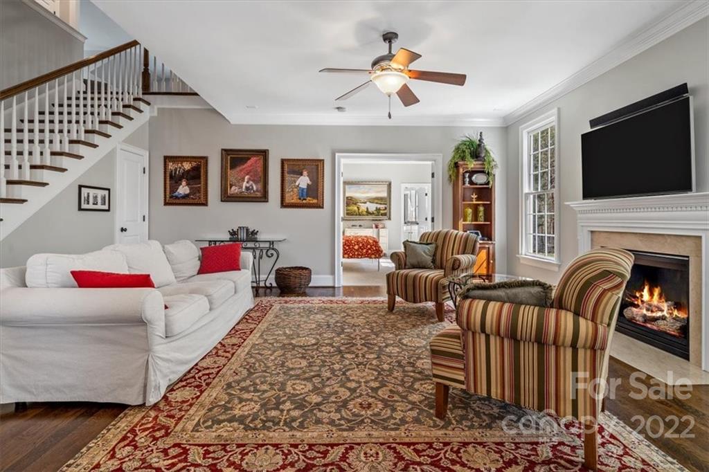 771 Harvest Pointe Drive Fort Mill, SC 29708 - Photo 9 of 48 a living room with furniture fireplace and flat screen tv