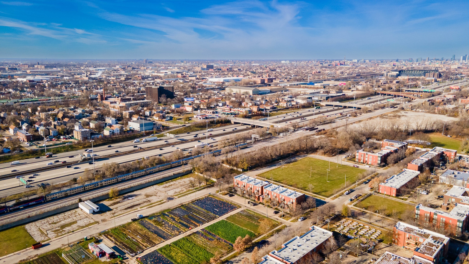 4549 South Wabash Avenue, Unit 1 Chicago, IL 60653 - Photo 38 of 44 an aerial view of a city
