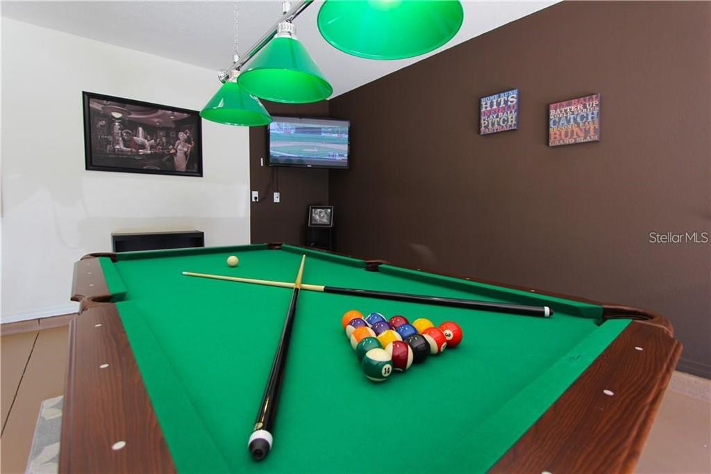 957 Emerald Green Court Kissimmee, FL 34746 - Photo 13 of 29 a room with green walls and a swimming pool