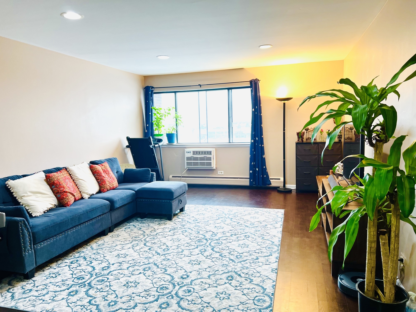 4624 North Commons Drive, Unit 307 Chicago, IL 60656 - Photo 4 of 18 a living room with furniture and a potted plant