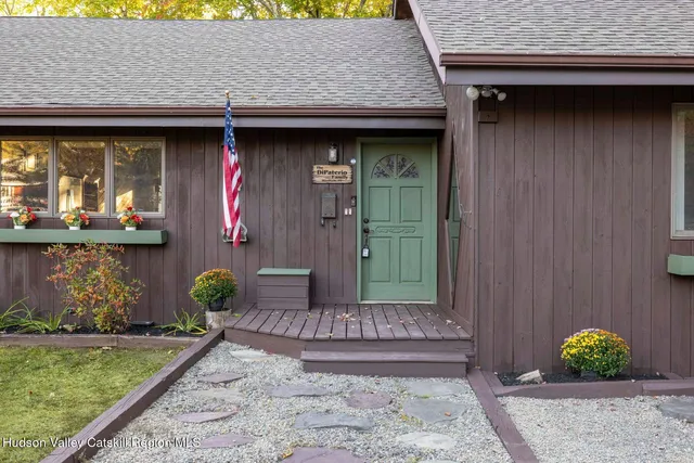 a front view of a house