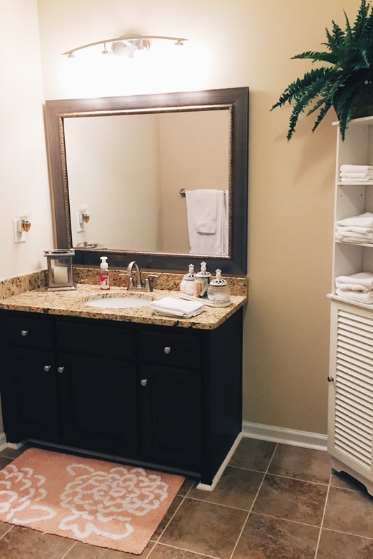 232 Sanders Road Macon, GA 31210 - Photo 24 of 33 a bathroom with a sink vanity and a mirror