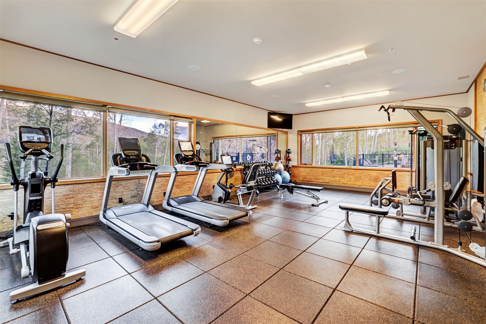 21 Moss Way Silverthorne, CO 80498 - Photo 45 of 50 a view of a room with gym equipment