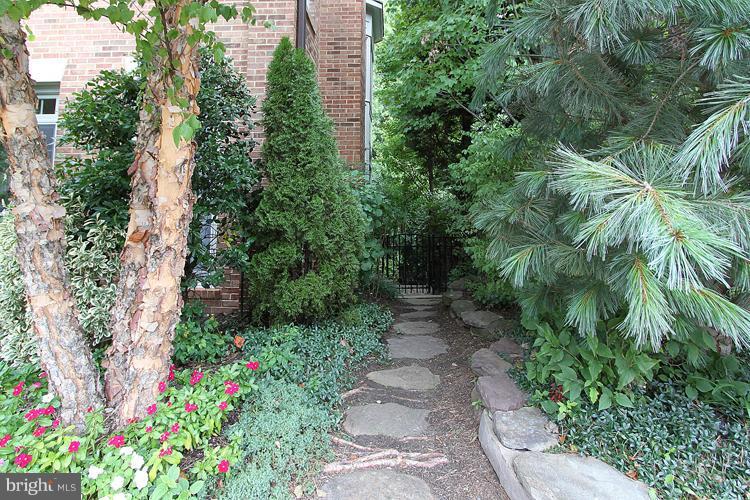 5119 Warren Place Northwest Washington, DC 20016 - Photo 2 of 30 a view of a garden with flowers and trees