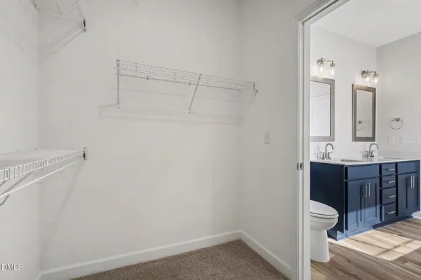 an empty room with a natural light