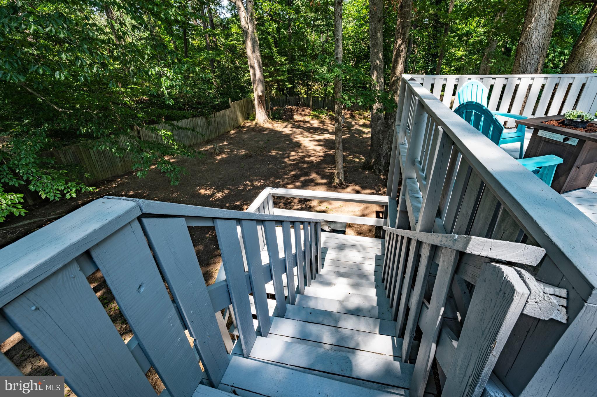 24670 Morgan Road Hollywood, MD 20636 - Photo 55 of 65 Stairs from Deck to Back Yard