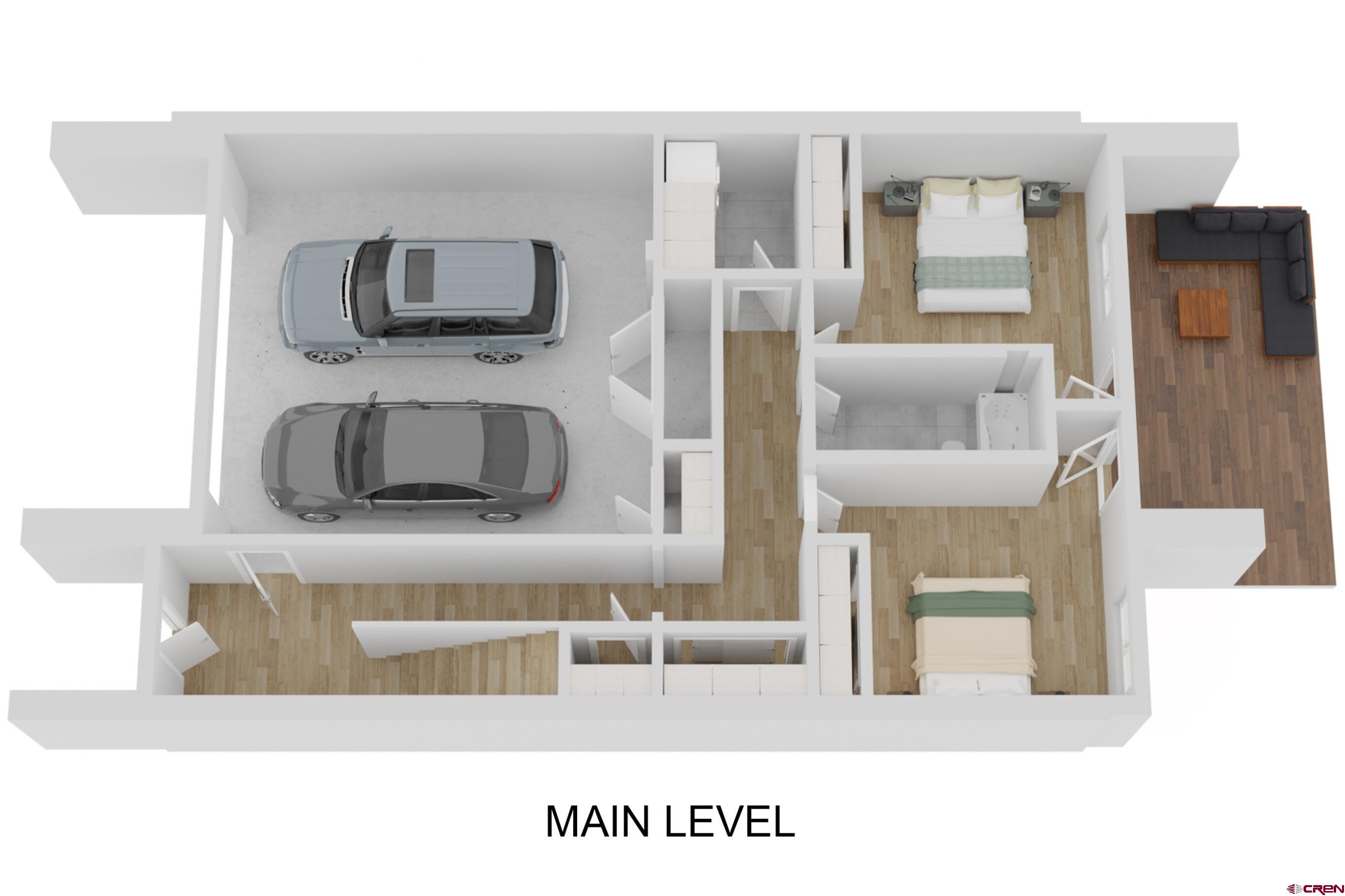 180 Elk Valley Road, Unit 104 Crested Butte, CO 81224 - Photo 26 of 27 a living room with a sink furniture and a flat screen tv
