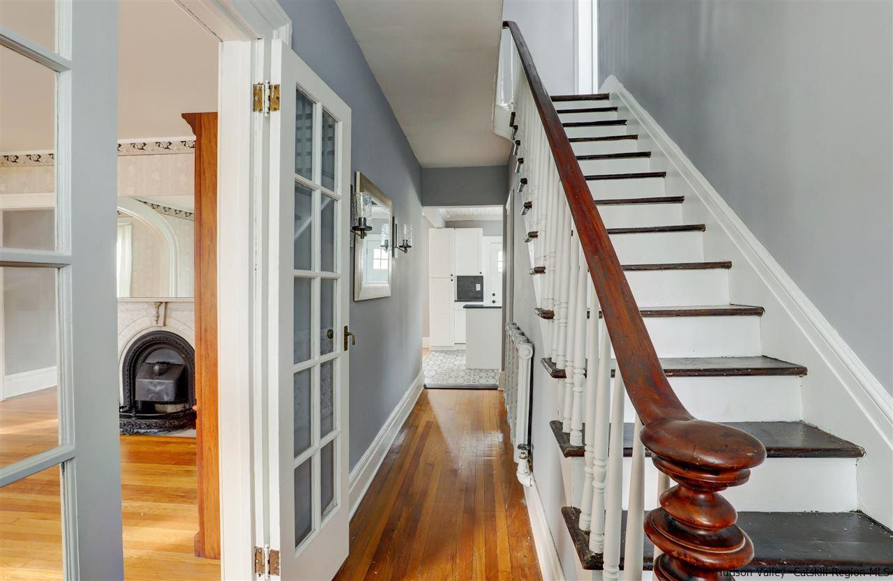 53 Spring Street Kingston, NY 12401 - Photo 14 of 26 a view of a hallway with wooden floor and entryway