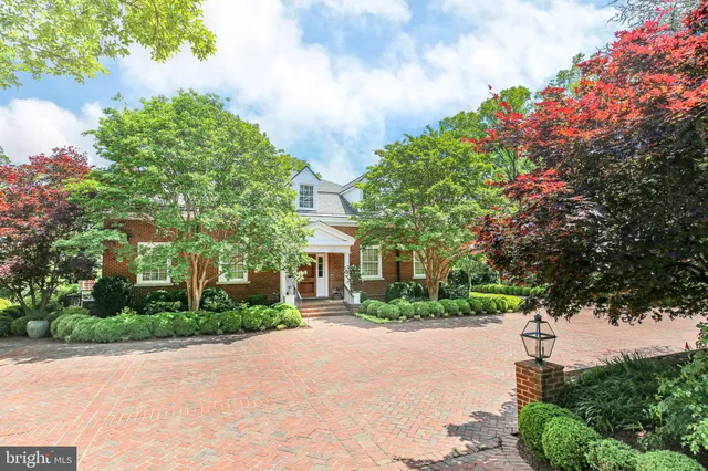 a view of a garden with wooden benches