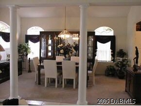 35 Beach Street Ponce Inlet, FL 32127 - Photo 4 of 7 a view of a dining room with furniture and chandelier