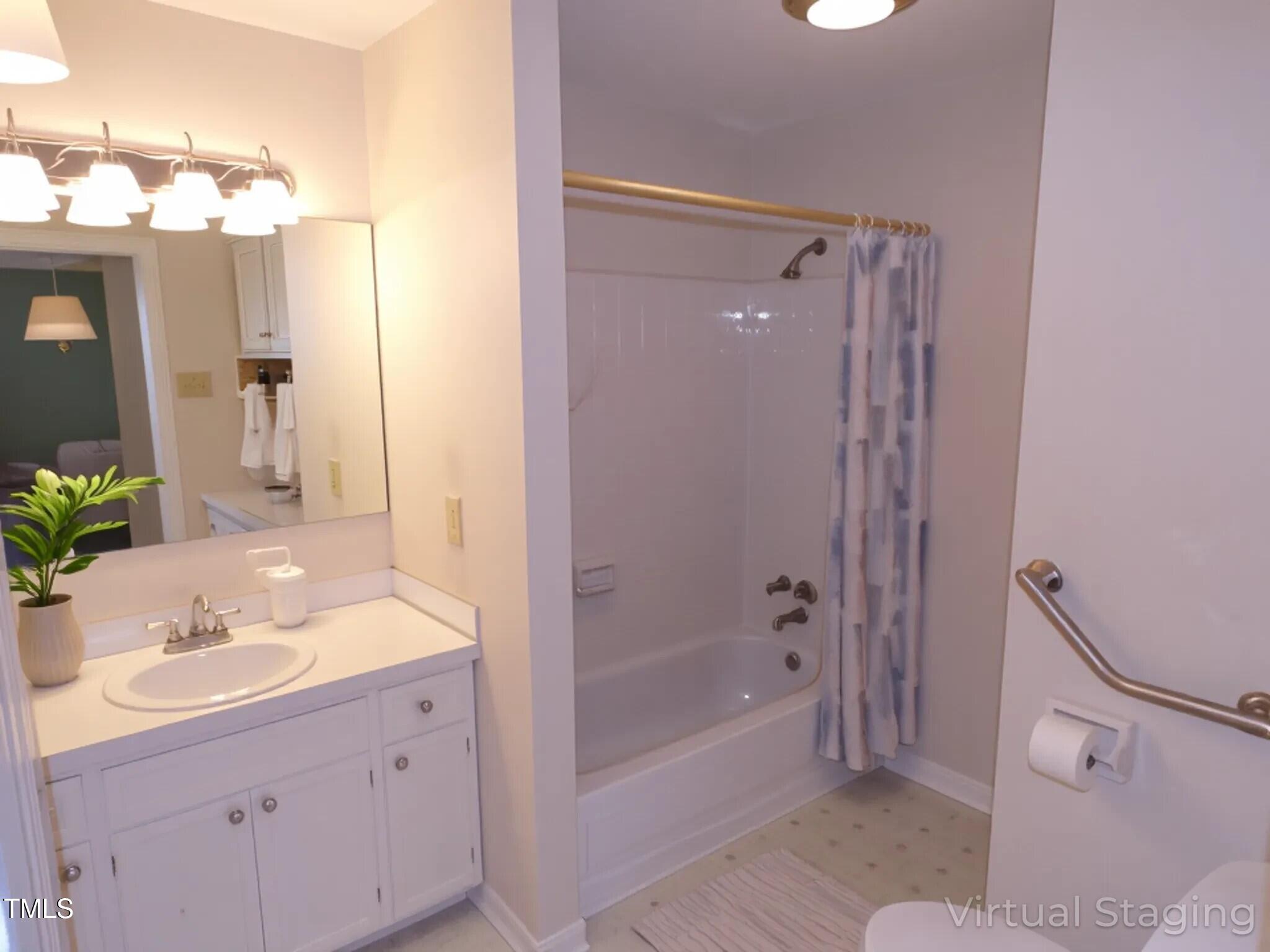 4908 Mandel Road Durham, NC 27712 - Photo 13 of 31 Hall Bath has 36" doorway for enhanced accessibility.