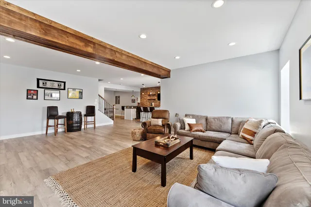 an aerial view of a house with outdoor space swimming pool
