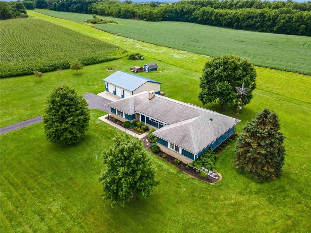 360 Golf Road Mercer, PA 16137 - Photo 4 of 25 an aerial view of a house with a garden