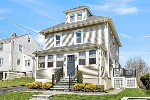 a front view of a house
