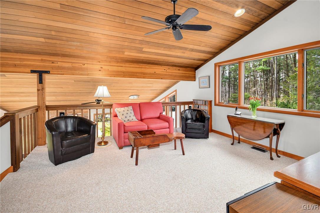 290 Steely Hill Road Riegelsville, PA 18077 - Photo 19 of 33 a living room with furniture and a ceiling fan