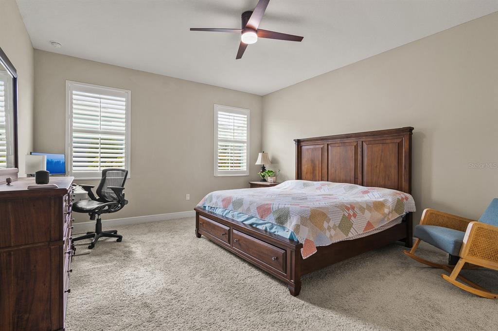 17880 Moon Rise Pass Land O Lakes, FL 34638 - Photo 16 of 43 a bedroom with a bed chair and window