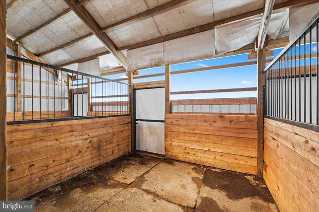 a view of a swimming pool with a yard