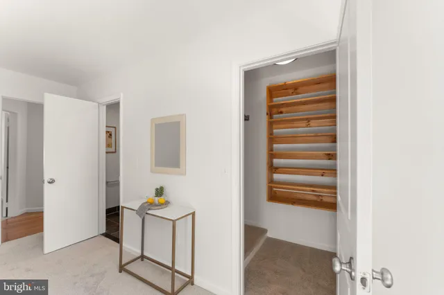 a room with storage and utility