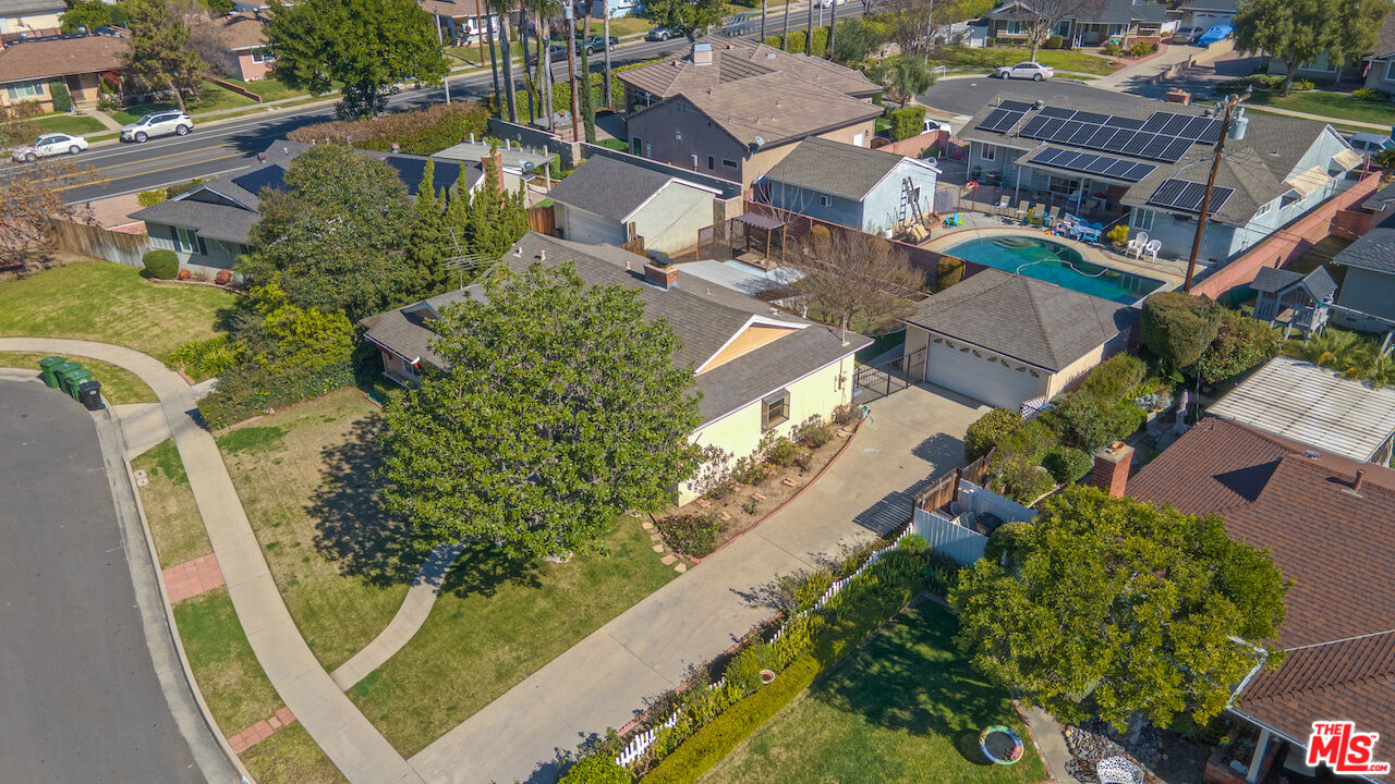10310 Cullman Avenue Whittier, CA 90603 - Photo 6 of 30 an aerial view of a house with a yard basket ball court and outdoor seating