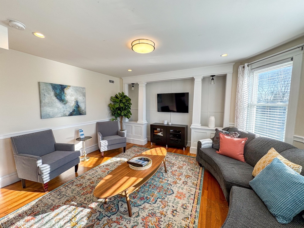 30 Clay Street, Unit 3FURNISHED Cambridge, MA 02140 - Photo 1 of 14 a living room with furniture and a flat screen tv