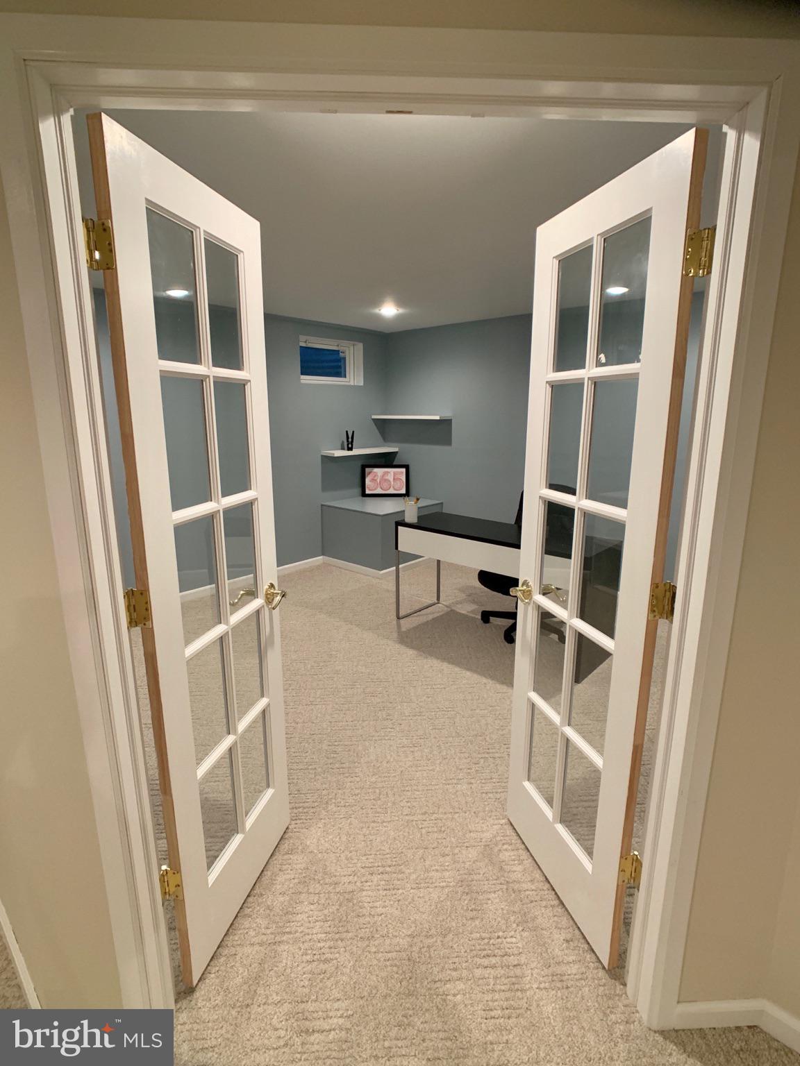 128 Coburn Road Pennington, NJ 08534 - Photo 32 of 39 Double French doors leads to office, gym, etc.