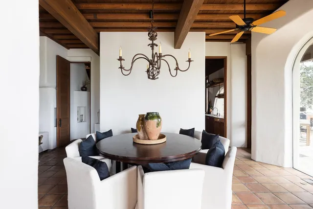 a view of a lake with a mountain