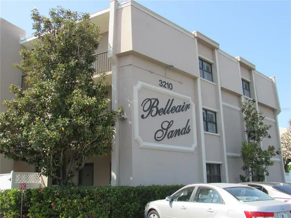 a front view of a building