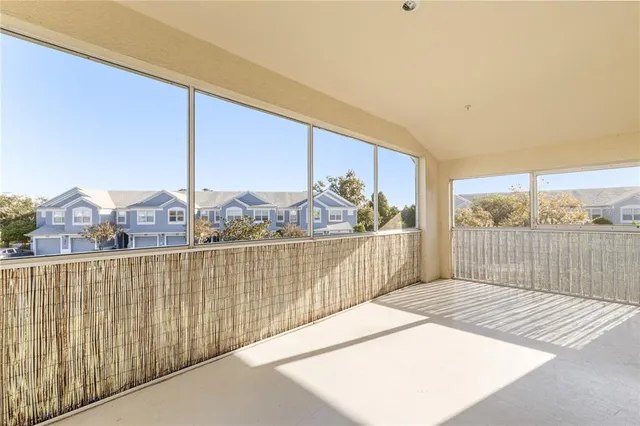 a view of balcony with city view