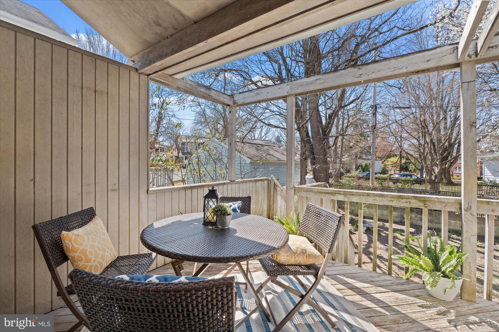4304 River Road Northwest Washington, DC 20016 - Photo 17 of 33 Deck with lovely views of the back yard