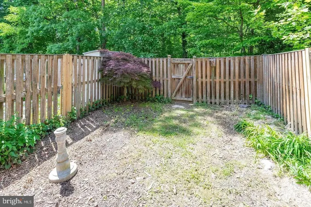 a view of yard with green space