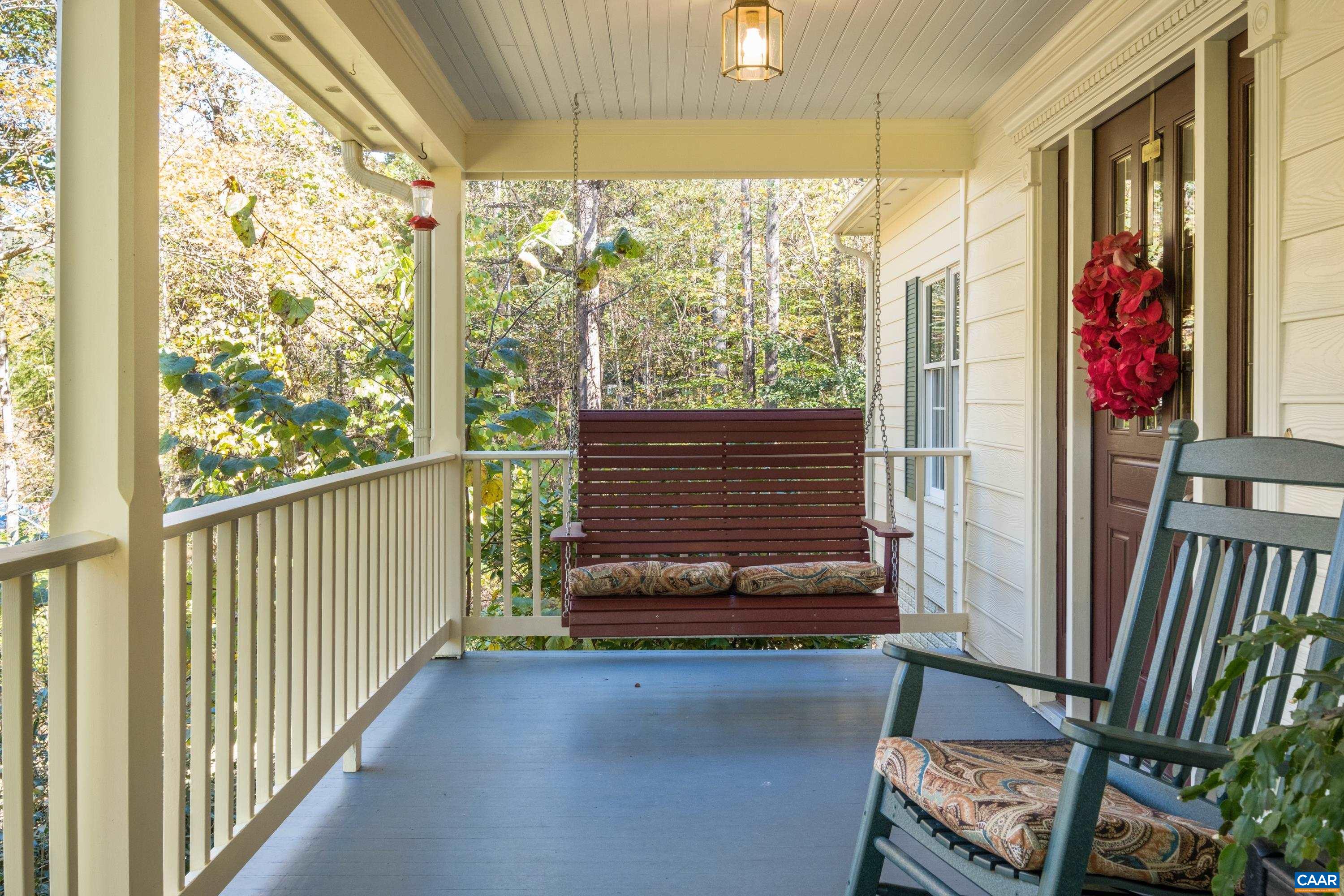 4375 Taylor Creek Road Afton, VA 22920 - Photo 17 of 75 a view of a porch with a bench