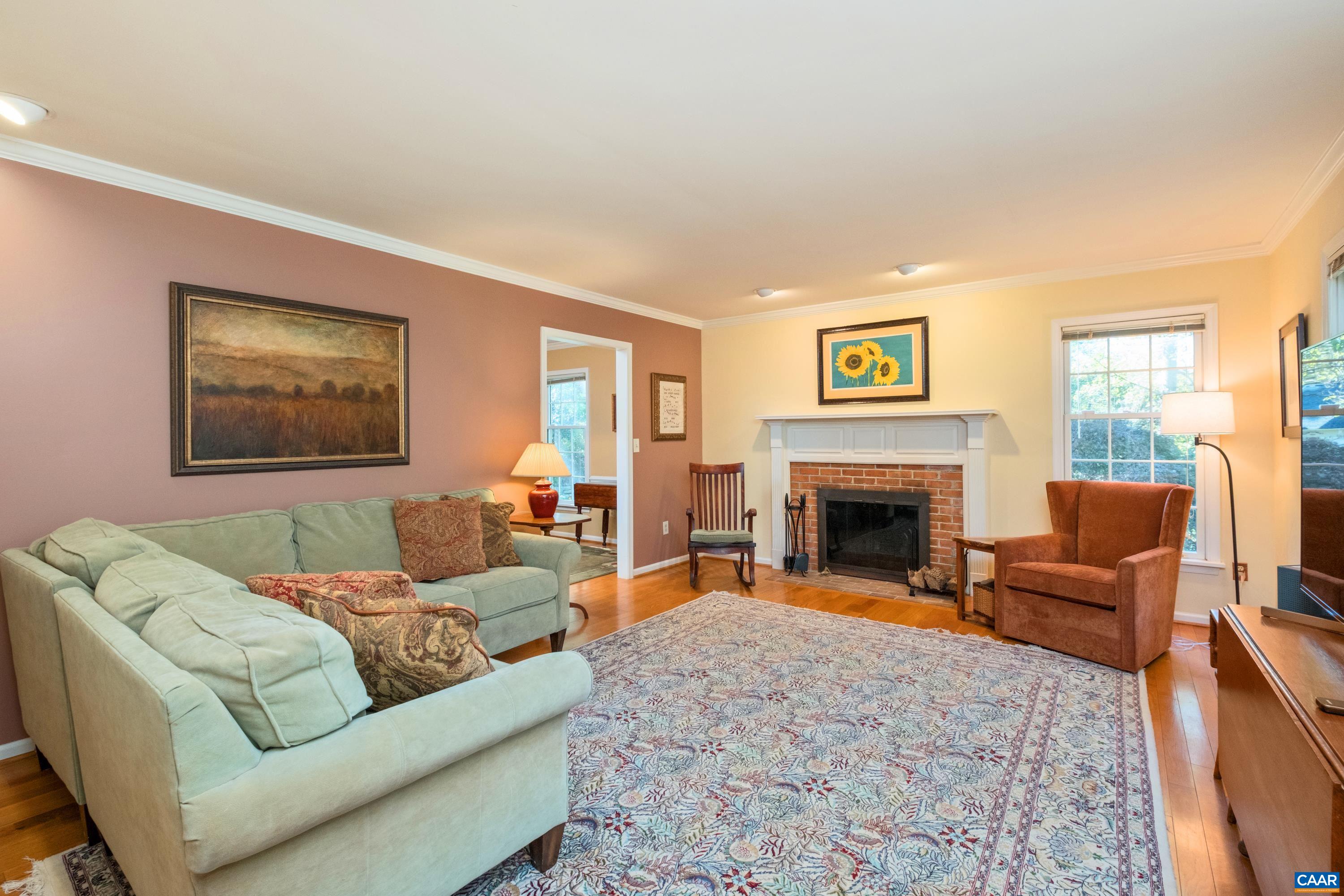 4375 Taylor Creek Road Afton, VA 22920 - Photo 19 of 75 a living room with furniture and a fireplace