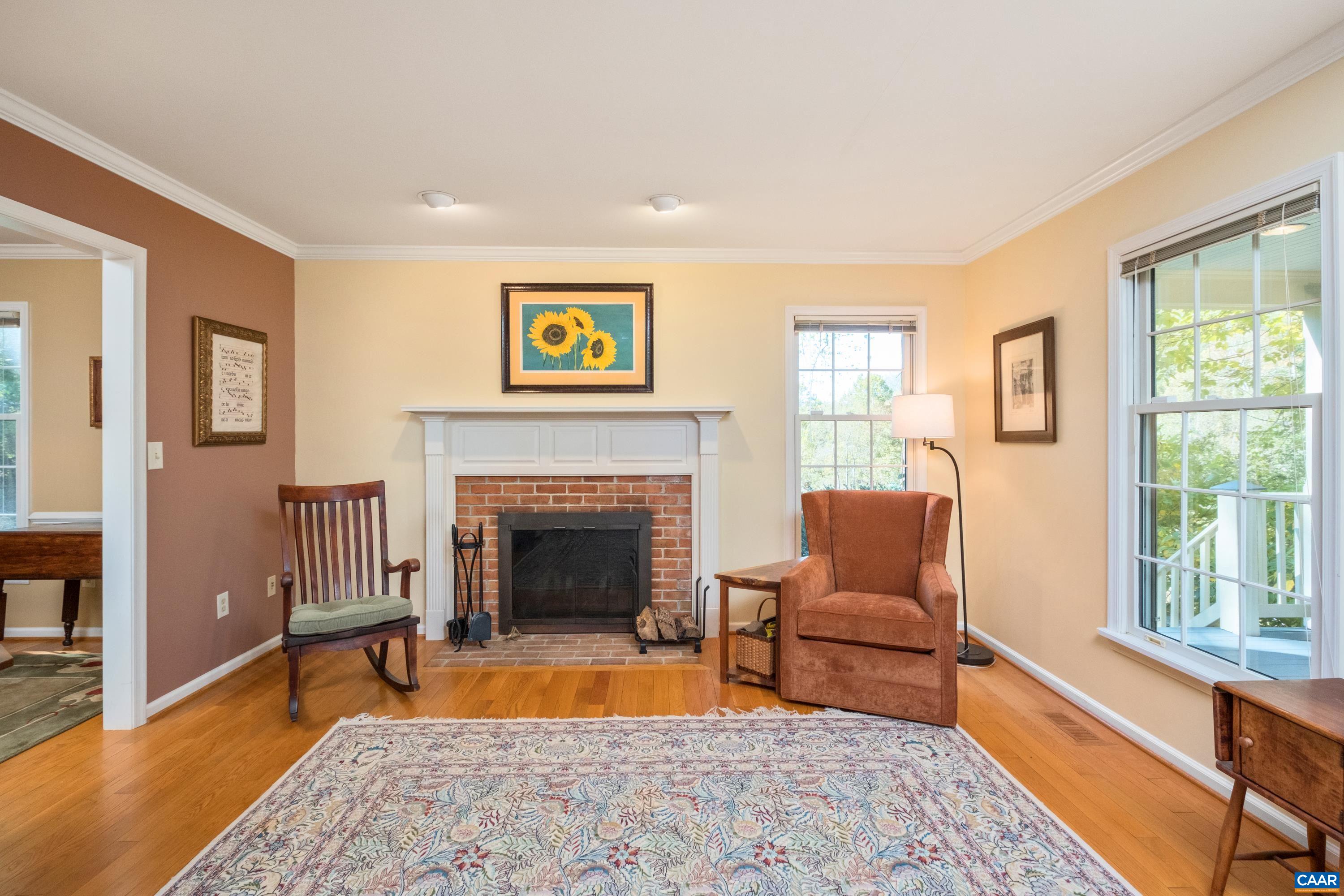 4375 Taylor Creek Road Afton, VA 22920 - Photo 22 of 75 a living room with furniture and a fireplace