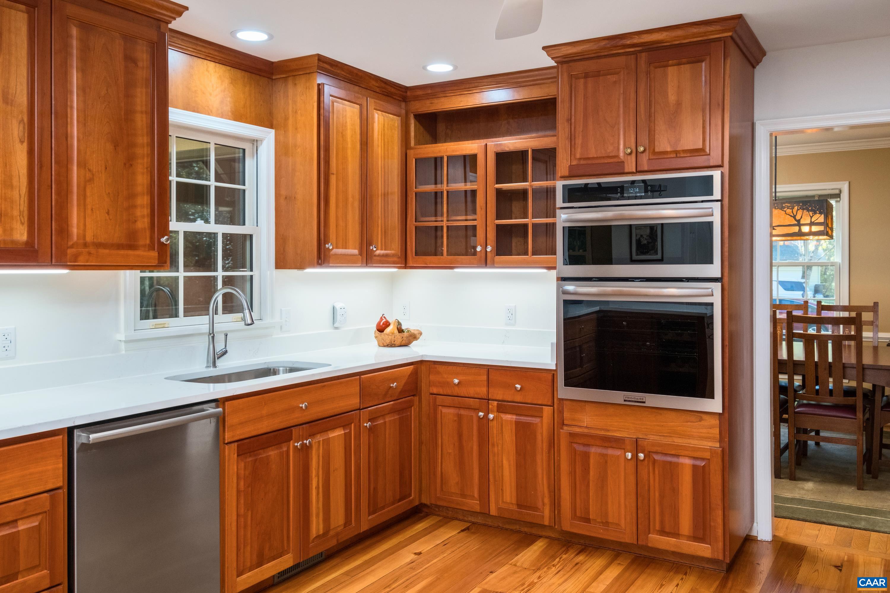 4375 Taylor Creek Road Afton, VA 22920 - Photo 25 of 75 a kitchen with stainless steel appliances granite countertop a stove a sink and a microwave