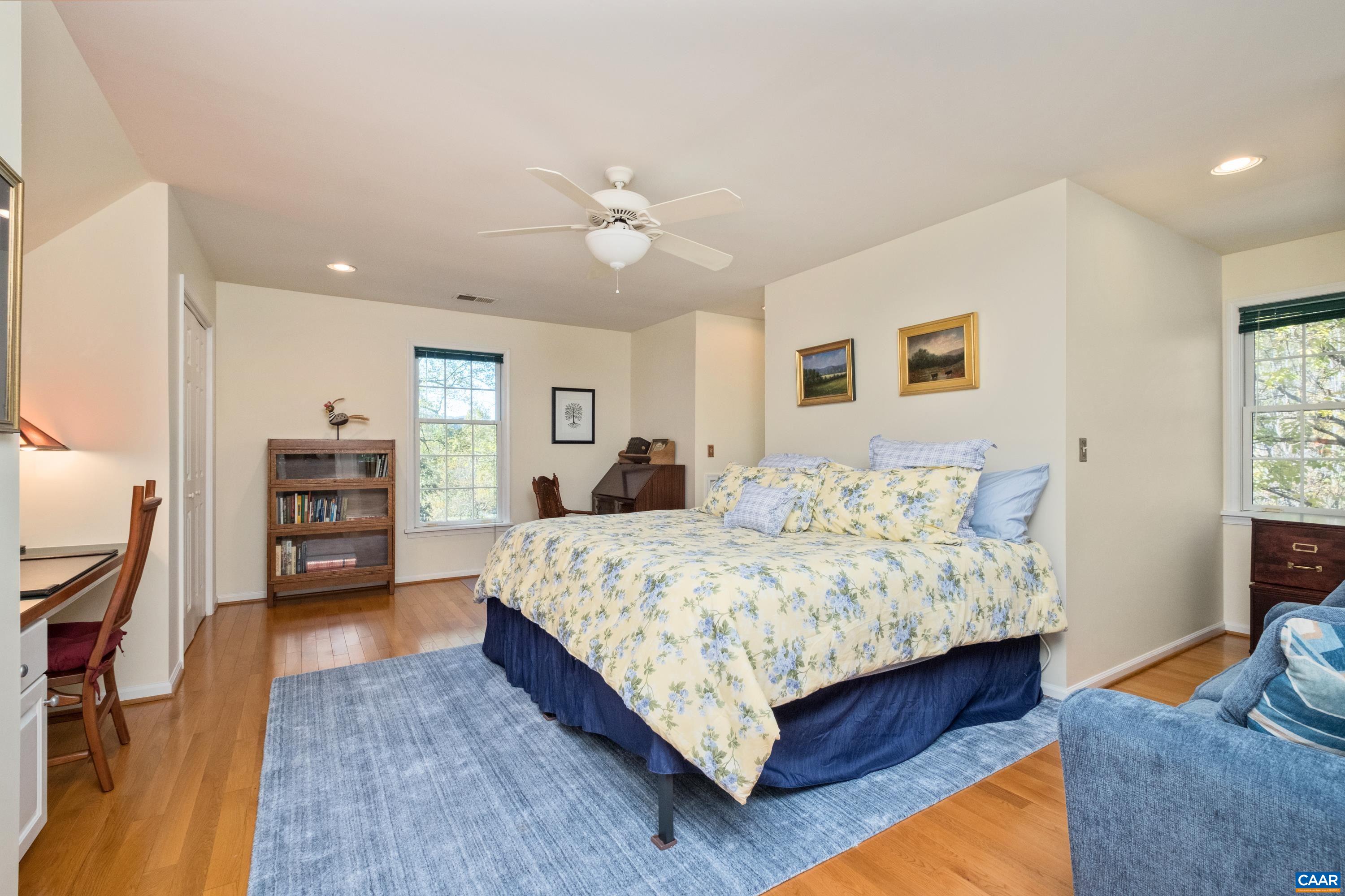 4375 Taylor Creek Road Afton, VA 22920 - Photo 42 of 75 a bedroom with a bed and wooden floor
