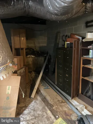 a view of storage and utility room