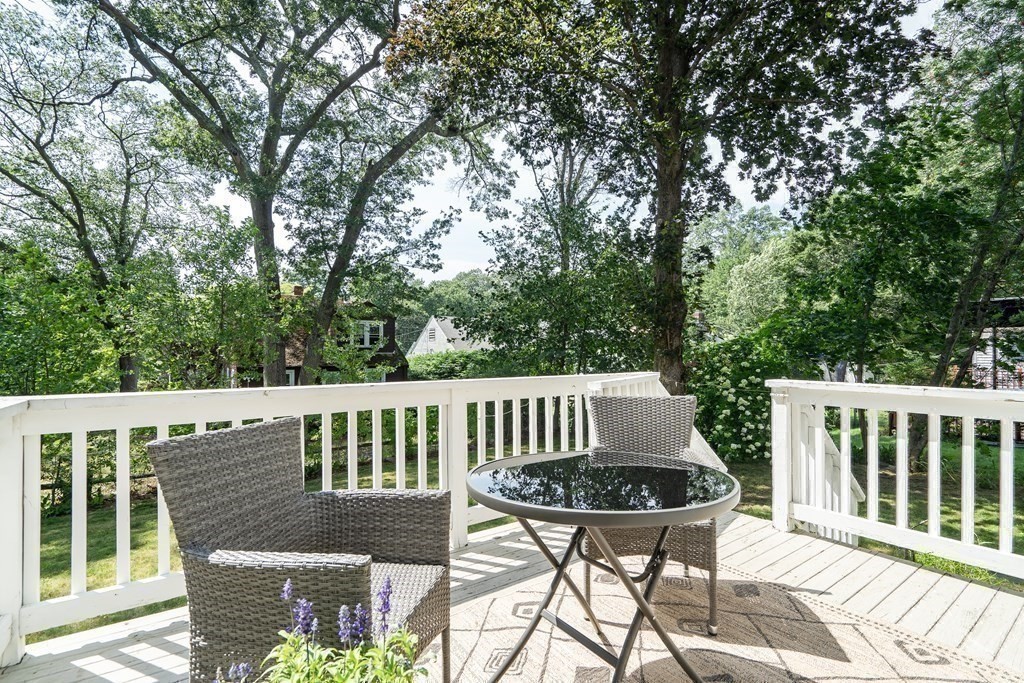 31 Park Drive Newton, MA 02461 - Photo 28 of 31 a view of a chair and table on the deck